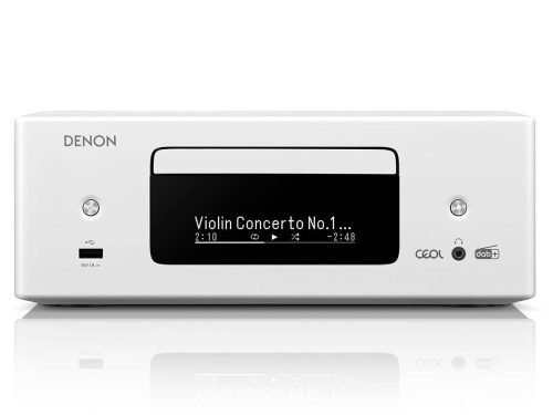 DENON RCD-N12 DAB WHITE HGL MIKROHIFI FEHÉR