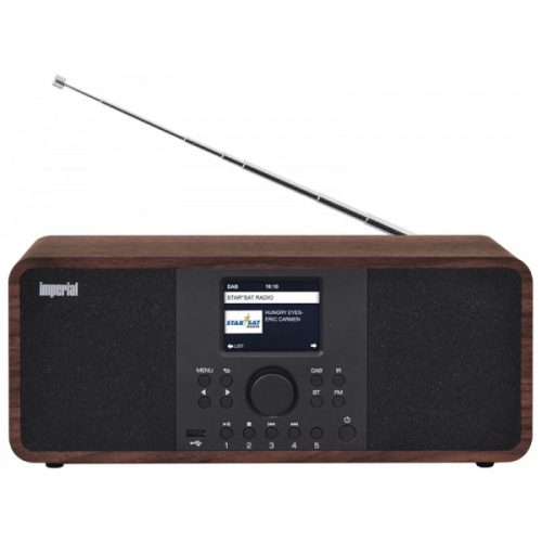 IMPERIAL DABMAN i205 WEB/FM/DAB/USB/AUX/BT RÁDIÓ, ZENELEJÁTSZÓ - DIÓ