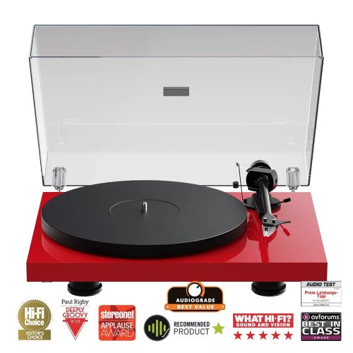 PRO-JECT DEBUT EVO 2 AUDIOFIL LEMEZJÁTSZÓ LAKK PIROS