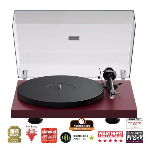 PRO-JECT DEBUT EVO 2 AUDIOFIL LEMEZJÁTSZÓ SELYEMFÉNYŰ BOR VÖRÖS